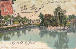 POSTAL DE MONTEVIDEO DEL PARQUE URBANO DEL AÑO 1905 (PAPELERIA GALLI) URUGUAY - Uruguay