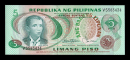 Filipinas Philippines 5 Piso 1978 Pick 160b Sc Unc - Philippines