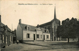 Marcilly En Villette * Place De La Mairie Et L'église Du Village * Commerce DAVID - Sonstige & Ohne Zuordnung