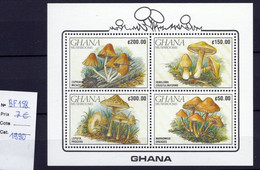 1 Feuillet Neuf**  4 Timbres Du Ghana - Funghi