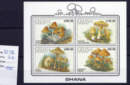 1 Feuillet Neuf**  4 Timbres Du Ghana - Mushrooms