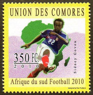 COMORES  - 1v - MNH - Sydney Govou - Football Player France - Sport - Fußball Calcio Futbol Voetbal - Olympique Lyonnais - 2010 – Afrique Du Sud