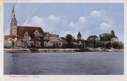 1957, DDR, Tangermünde, Hafen - Tangermuende