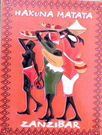 Traditional Hakuna Matata Zanzibar Fridge Magnet Souvenir - Tourism