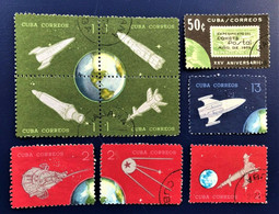 CUBA, Spanish Antillas 1964, Collection XXV An Cohete Postal /XXV Rocket - Collections, Lots & Séries