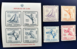 CUBA, Spanish Antillas 1960, Juegos Olímpicos De Roma / Rome Olympics ** - Collections, Lots & Series