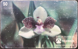 Phone Card Manufactured By Telebras In 1996 - Series Orchids - Pabstia Jugosa - Blumen