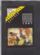 BULGARIA, "FILATELEN PREGLED", # 12/1996, Calendar, Carte Maximum  (006) - Sonstige & Ohne Zuordnung