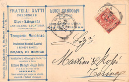 15863" PROPRIETA' DELLA DITTA KLEFISCH & BARBARO-PORDENONE " INDIRIZZATA ALLA MARTINI & ROSSI-CART. POST. SPED.1905 - Händler