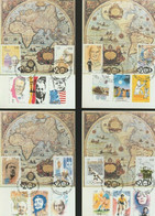 Année 1999 : 4 Cartes Maximum  Fdc - 2858-2877 Du Bloc83 - Le Tour Du 20ème Siècle En 80 Timbres - 1991-2000