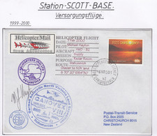 Ross Dependency Scott Base 2000 Heli  Antarctic Flight  Glacier To KGV Land Sign.Ca Ross Dependency  6 MR 2000 (AF164A) - Vols Polaires