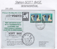 Ross Dep. Scott Base 1999 1st Antarctic Flight  Globemaster III Christchurch To McMurdo .Ca Ross 18 OCT 1991 (AF164B) - Vuelos Polares