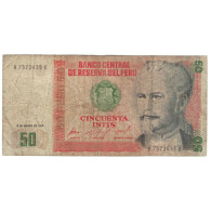 Billet, Pérou, 50 Intis, 1986, 1986-03-06, KM:131a, B - Pérou