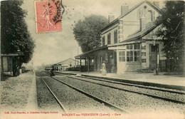 Nogent Sur Vernisson * 1906 * La Gare * Ligne Chemin De Fer Loiret - Autres & Non Classés