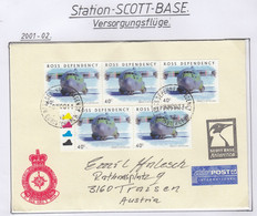 Ross Dependency Scott Base 2001 Antarctic Flight  .Ca Ross 9 NO 2001 (AF167) - Vuelos Polares
