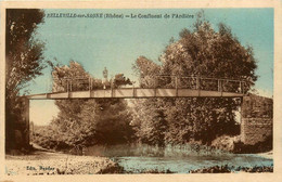 Belleville Sur Saône * Pont Passerelle , Sur Le Confluent De L'ardière - Belleville Sur Saone