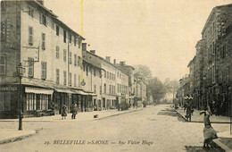 Belleville Sur Saône * La Rue Victor Hugo * Café Du Commerce - Belleville Sur Saone