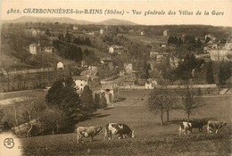 Charbonnières Les Bains * Vue Générale Des Villas De La Gare * Ligne Chemin De Fer - Charbonniere Les Bains