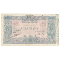 France, 1000 Francs, Bleu Et Rose, 1926, 1926-06-16, TB+, Fayette:36.42, KM:67j - 1 000 F 1889-1926 ''Bleu Et Rose''