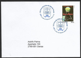 Portugal Lettre Cachet Et Timbre Personnalisé Chemin De Fer Du Vouga 2009 Personalized Stamp Cover Vouga Train Line - Cartas & Documentos