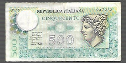 Italie Mercure - 500 Lire