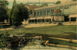 Charbonnières Les Bains * Le Casino Et Les Fontaines Lumineuses * Cpa Toilée Colorisée - Charbonniere Les Bains