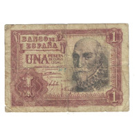 Billet, Espagne, 1 Peseta, 1953-07-22, KM:144a, TB - 1-2 Pesetas