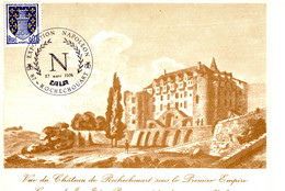 Carte Illustrée Cachet Commémoratif 27 03 78 ROCHECHOUART Exposition Napoléon - 1970-1979