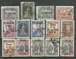 Turkey; 1930 Ankara-Sivas Railway Stamps VFU - Gebruikt