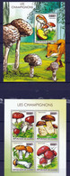 2 Feuillets Neufs** République De Guinée Champignon - Mushrooms