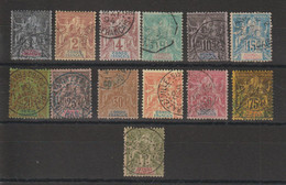 Congo 1892 Série Complète 12-24, 13 Val Oblit Used - Used Stamps