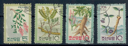 COREA DEL NORD 1962 - FLORA - PIANTE - SERIE COMPLETA  - TIMBRATI - Korea (Noord)