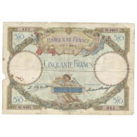 France, 50 Francs, Luc Olivier Merson, 1929, 1929-07-27, TB, Fayette:15.3 - 50 F 1927-1934 ''Luc Olivier Merson''
