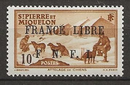 SAINT PIERRE Et MIQUELON 1941. N° 250 . Neuf  ** (MNH) . Signé CALVES . - Neufs