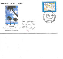 NOUVELLE CALEDONIE N° PA 327 SUR FDC ILLUSTREE 15.3.1995 - Covers & Documents