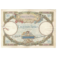 France, 50 Francs, Luc Olivier Merson, 1929, 1929-10-01, TB+, Fayette:15.3 - 50 F 1927-1934 ''Luc Olivier Merson''