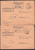 Potsdam 2 ZKD-Briefe Bezirksgericht R3 In Schwarz Je Mit Zustellungsurkunde - Service