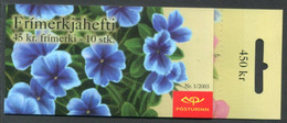 ICELAND  2003 Summer Flowers Booklet  MNH / **.  Michel 1028 MH - Booklets