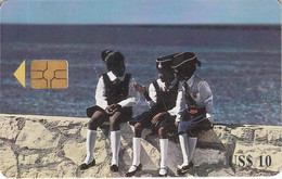 Children - Chip With Black Bars - Turks And Caicos Islands