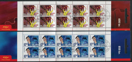 ICELAND  2002 Europa: Circus Booklets Cancelled.  Michel 1009-10 MH - Postzegelboekjes