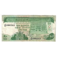 Billet, Mauritius, 10 Rupees, Undated (1985), KM:35b, TTB - Maurice