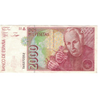 Billet, Espagne, 2000 Pesetas, 1992, KM:162, SUP - [ 4] 1975-…: Juan Carlos I.