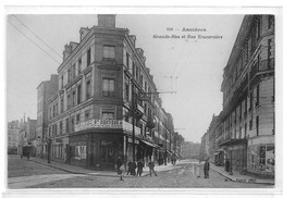 Cpa, 92 ASNIERES, Grande Rue Et Rue Traversière, Boutique, Magasin - Winkels