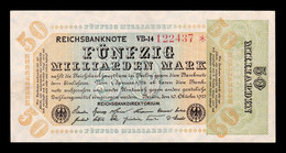 Alemania Germany 50000000000 Mark 1923 Pick 120b SC- AUNC - 50 Mrd. Mark