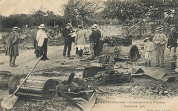 Explosion Locomobile Ferme De La Fillatraie Le Pas Mayenne 1906  3 Morts Cachet Train Convoyeur Flers Laval Gendarme - Catastrophes