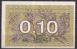 Lithuania - 1991 -.0,1 Talonas ..P-29a..aUNC - Lituanie