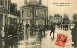 Montargis * Crue , Le Faubourg D'orléans * Vidanges & Vapeurs E. LAROCHE * Commerce * Inondations - Montargis