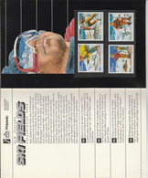 NOUVELLE ZELANDE 1984 N° 867 / 870 **  THEME SKI SPORTS PRESENTATION PACCK - Presentation Packs