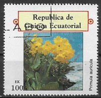 Equatorial Guinea. #FG (U) Flower, Primula Auricula - Equatoriaal Guinea
