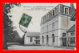 CPA (79)  SECONDIGNY-en-GATINE.  Ecole Cherbonneau, école Primaire Supérieure De Jeunes Filles...N969 - Secondigny